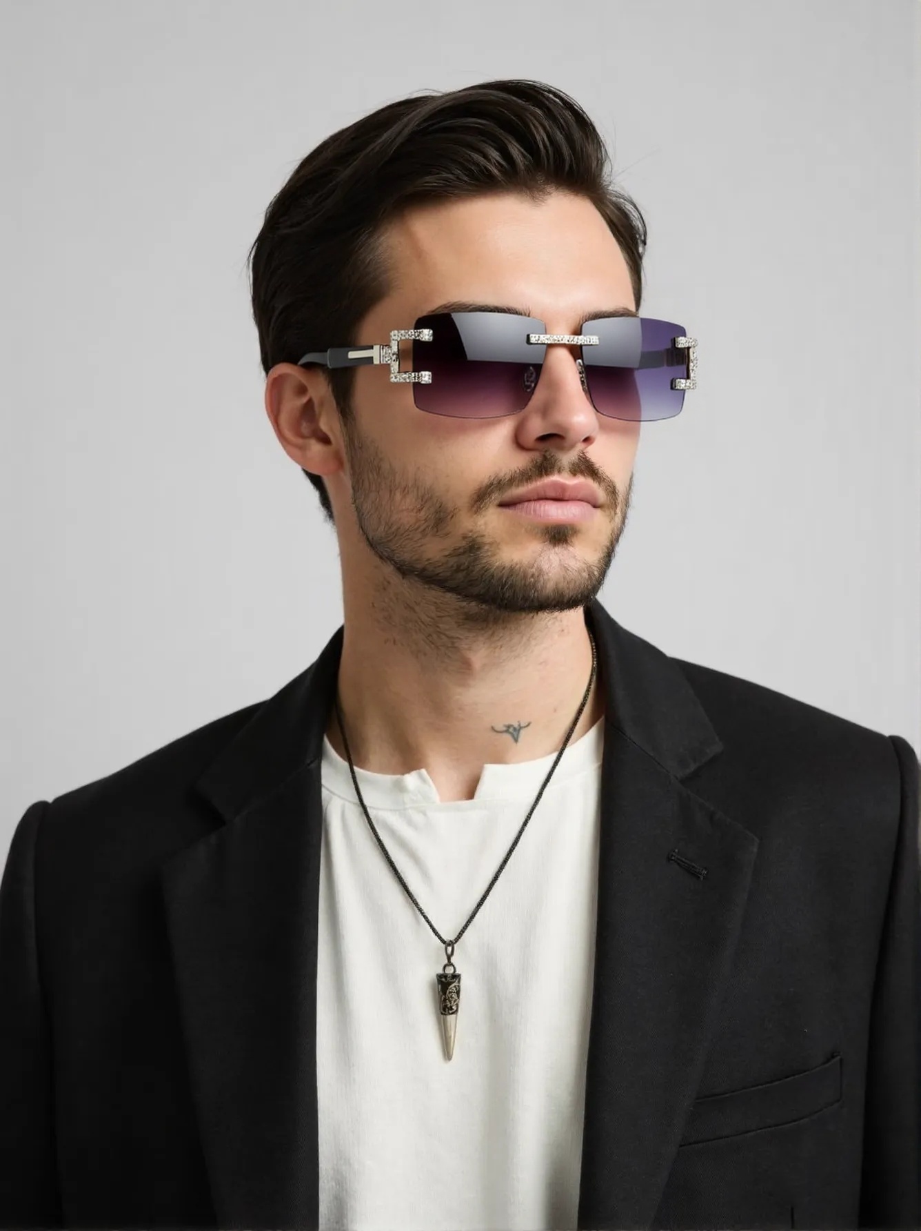Wood leg retro fashion sunglas - Street Fashion Shoot のレビューと価格