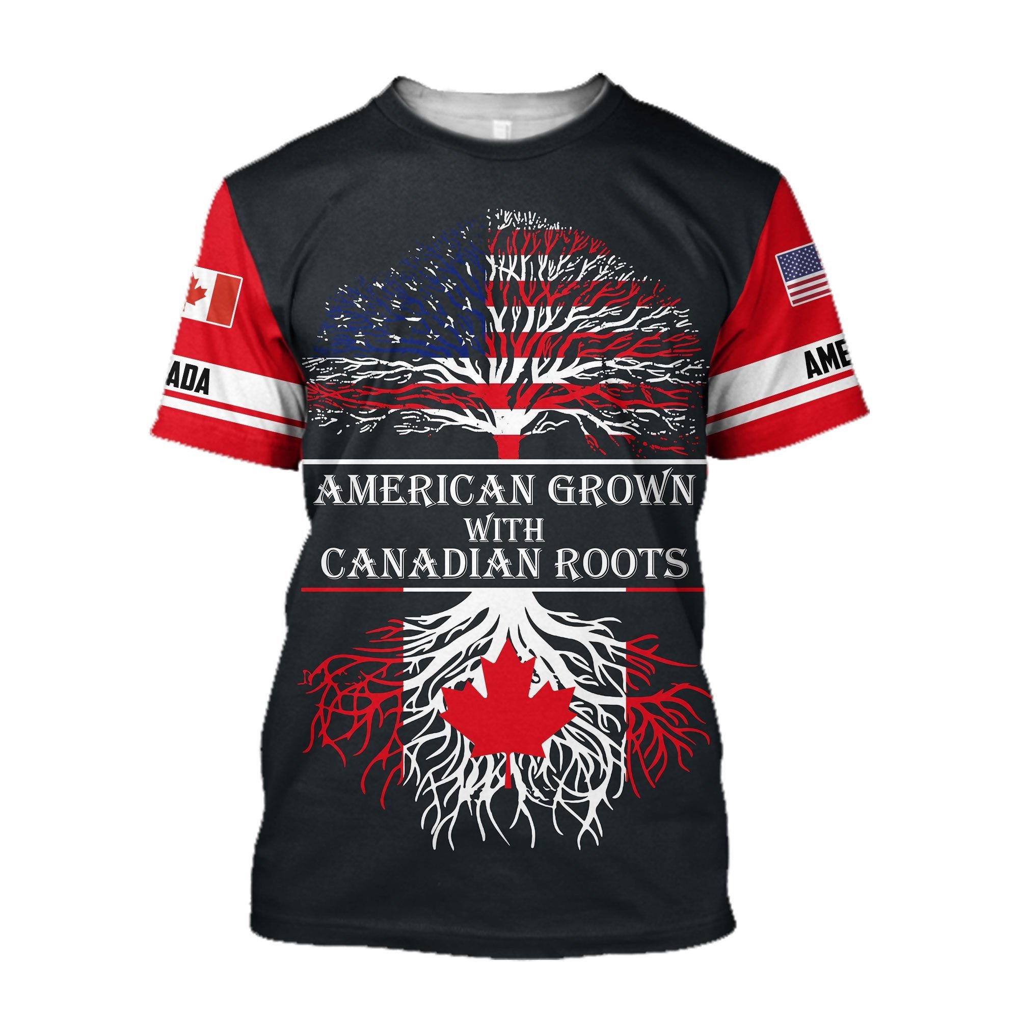 Canada Flag Graphic 3D Print M - Street Fashion Canada のレビューと価格