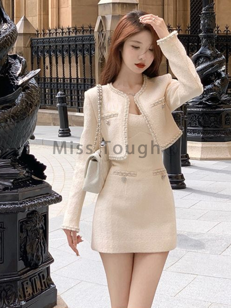 Frence Elegant Two Piece Set W - Street Fashion Korean のレビューと価格