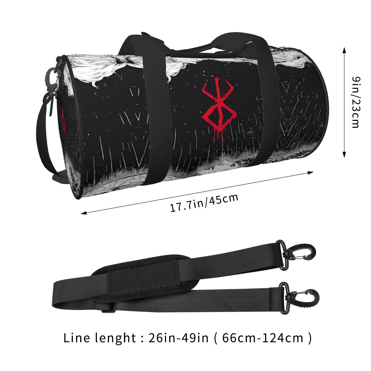 Japan Anime Bereserk Gym Bag F - Street Fashion Couple のレビューと価格