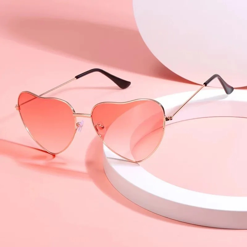 Fashion Heart Shaped Metal Sun - Street Fashion Vintage のレビューと価格