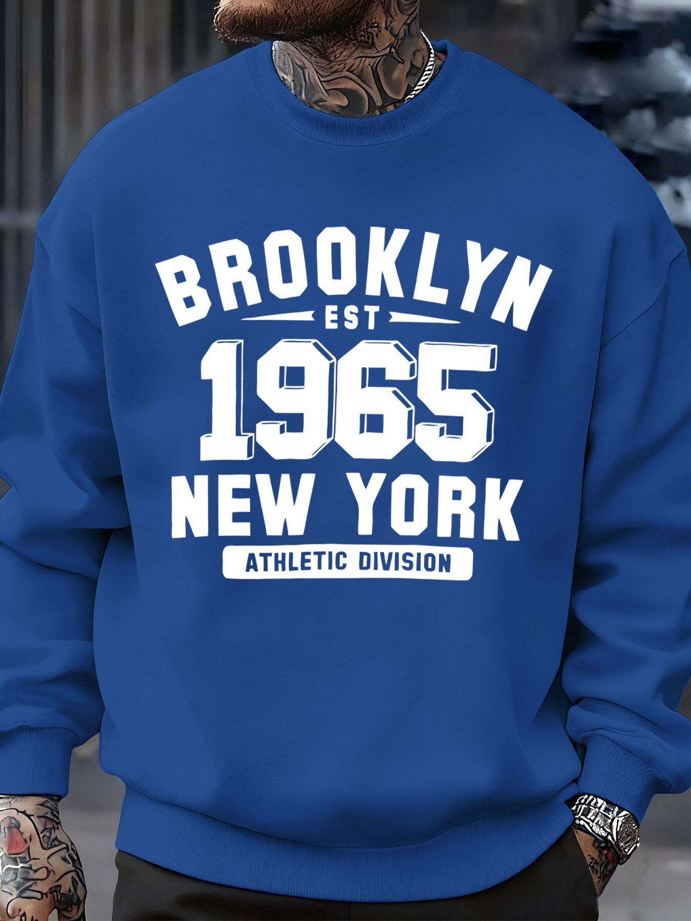 Brooklyn 1965 New York Printed - Oversized Crewneck Fleece のレビューと価格