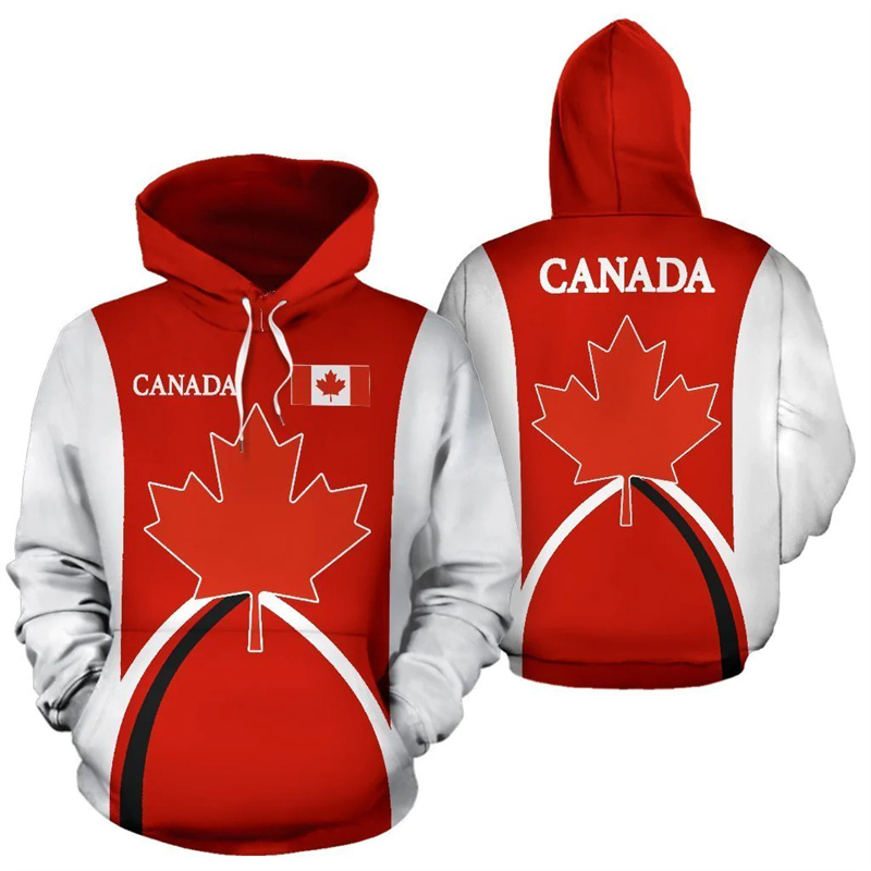 Canada Hoodie Maple Leaf 3d Pr - Street Fashion Canada のレビューと価格