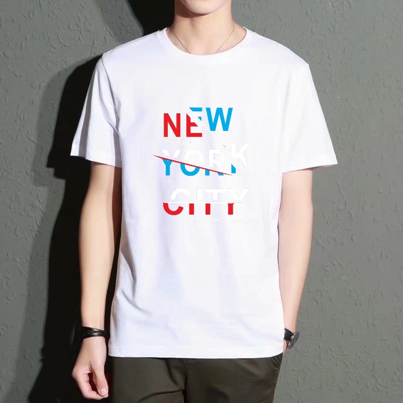 Men's Black Round-Neck Short-S - Street Fashion New York のレビューと価格