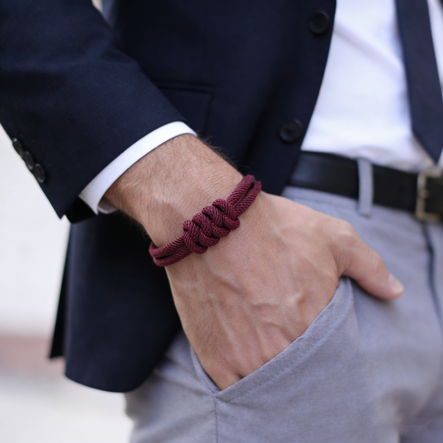 Stylish Men Rope Bracelet High - Street Fashion Milan のレビューと価格