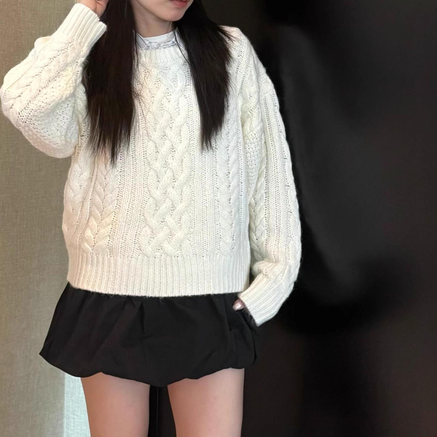 Thebarnnet Korea Fleece-Lined  - Oversized Crewneck Fleece のレビューと価格