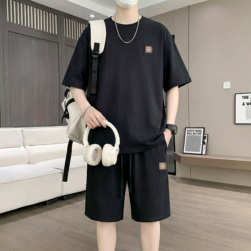 【T-Shirt + 5-Point Shorts】Men' - Street Fashion China のレビューと価格