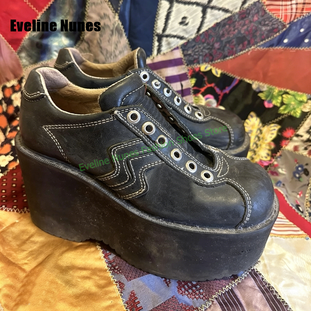 Y2K Platform Wedge Fashion Pum - Street Fashion Vintage のレビューと価格