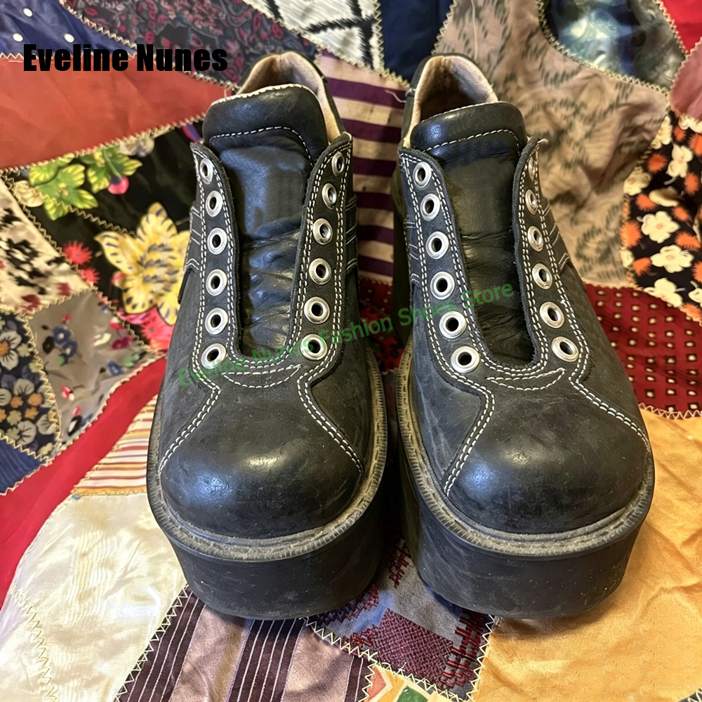 Y2K Platform Wedge Fashion Pum - Street Fashion Vintage のレビューと価格