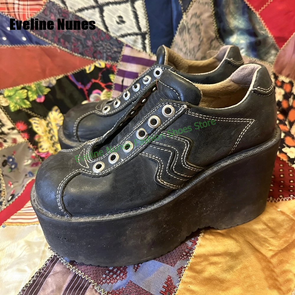 Y2K Platform Wedge Fashion Pum - Street Fashion Vintage のレビューと価格