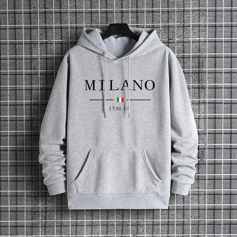 Italy Milan Fashion Men's Hood - Street Fashion Milan のレビューと価格