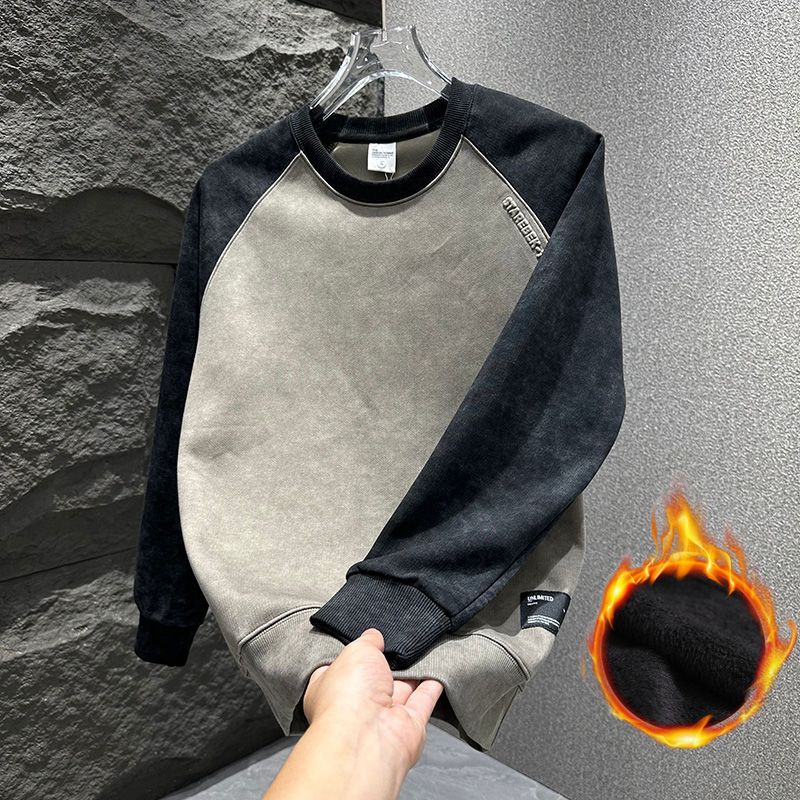 Men's Oversize Fleece Lined Lo - Oversized Crewneck Fleece のレビューと価格