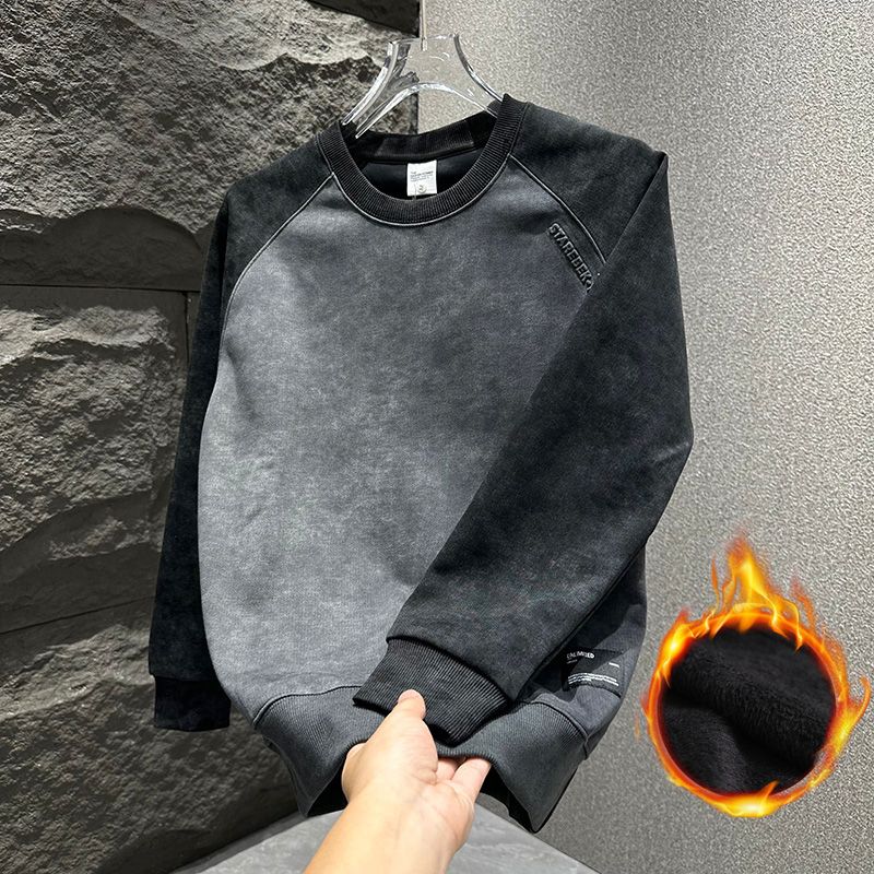 Men's Oversize Fleece Lined Lo - Oversized Crewneck Fleece のレビューと価格