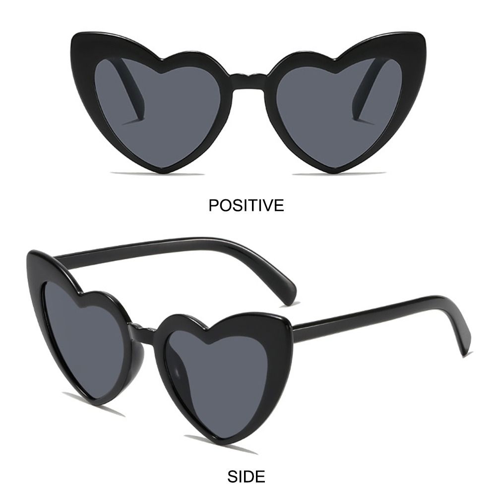 Heart-Shaped Sunglasses Vintag - Street Fashion Shoot のレビューと価格