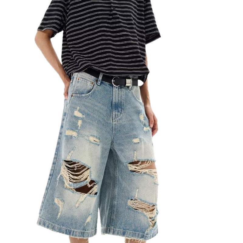 New Men Vintage Ripped Baggy S - Street Fashion News のレビューと価格