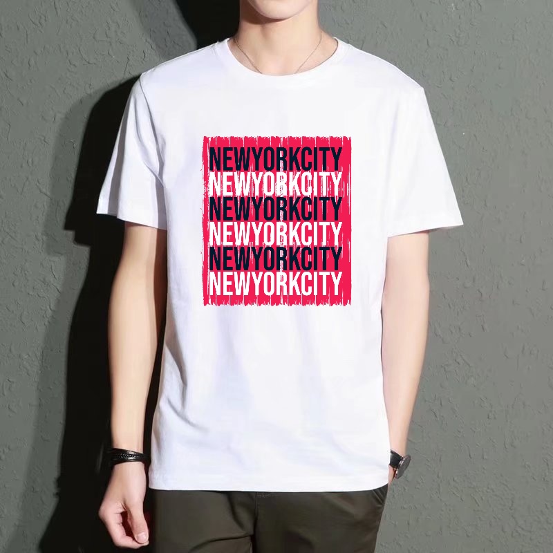 Men's Black Round-Neck Short-S - Street Fashion New York のレビューと価格